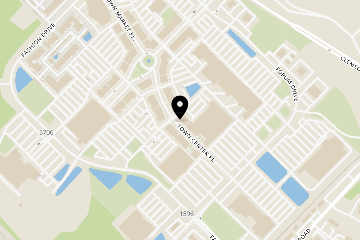 Map showing the location of Menkoi Village at Sandhill on 493-1 Town Center Place in Columbia